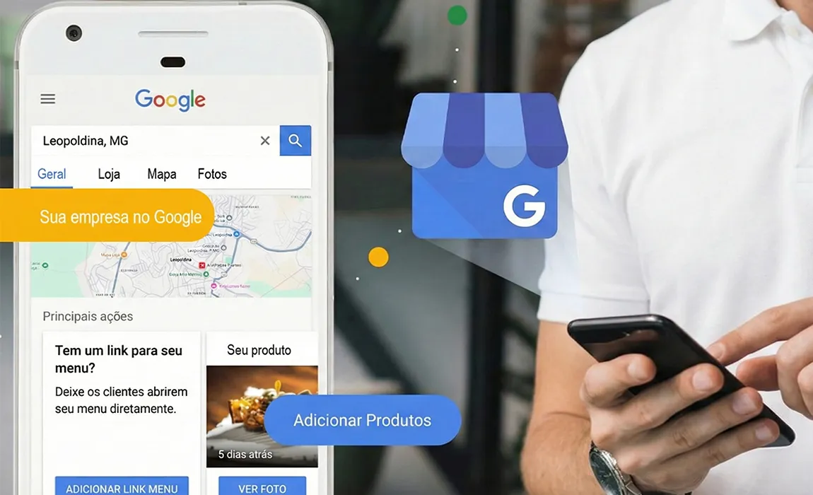 Exemplo de empresa rankeando na primeira página do Google Meu Negócio em Leopoldina