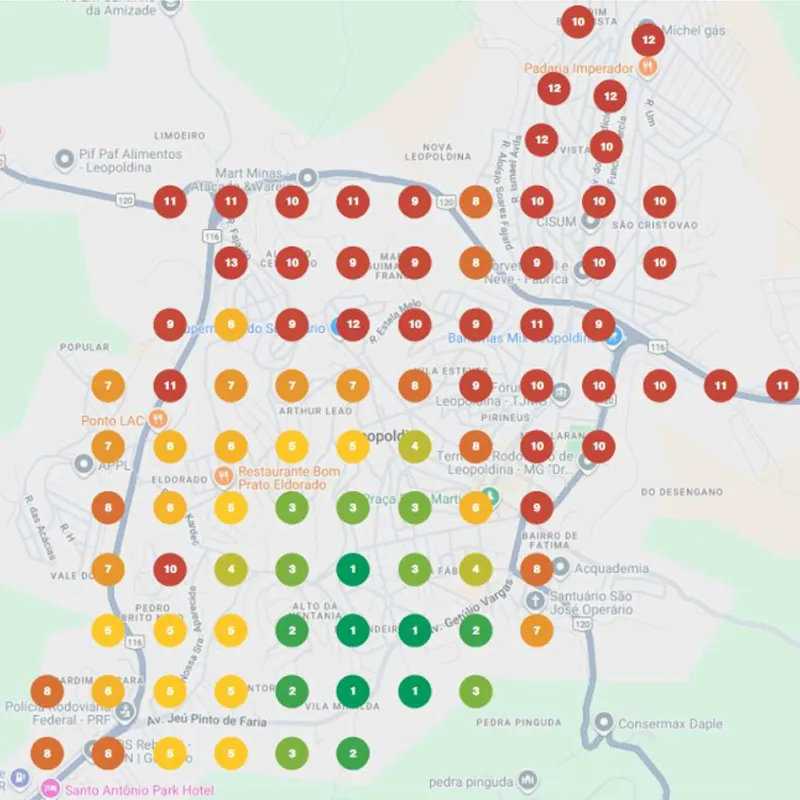 Mapa de Calor GEO-Grid Leopoldina