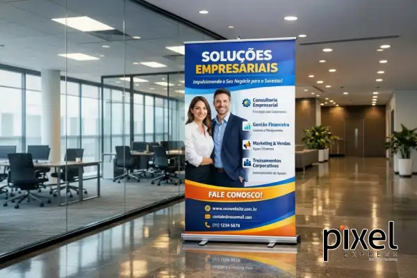 Banners e lonas na Pixel Express - Gráfica em Leopoldina